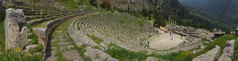 Das antike Theater von Delphi