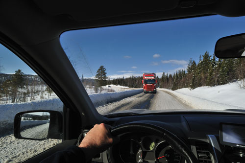 Norwegens Straen im Winter