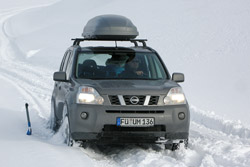 Nissan x-Trail im Schnee