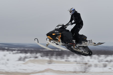 Kautocross - Schneemobilrennen in Kautokeino