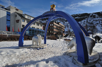 Ishavsportalen (Eismeerportal) in Hammerfest