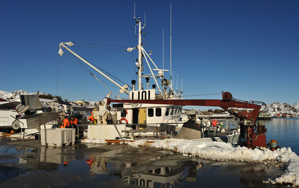 Fischkutter bei Ballstad