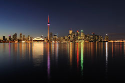 Skyline von Toronto - Nachtaufnahme