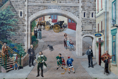 La Fresque des Qu�b�cois - Wandgem�lde "Die Quebecer B�rger"