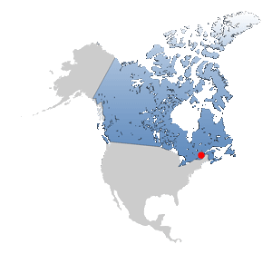 Landkarte Kanada - Montr�al