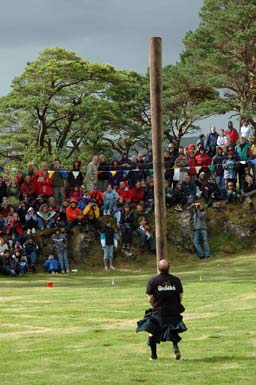 Baumstammweitwurf, Highlandgames Portree